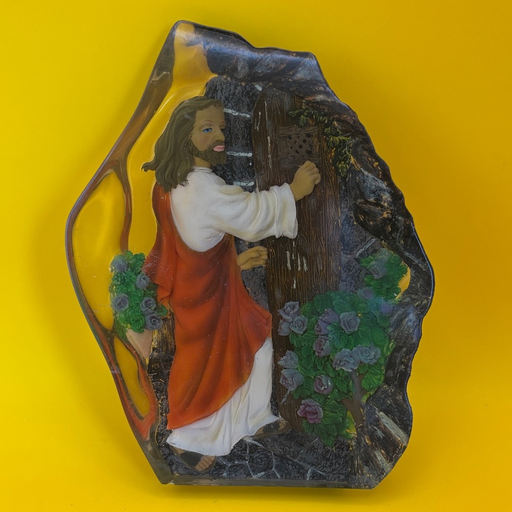 Decorative Jesus Wall Art with Red and White Robe